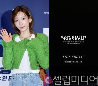 태연, 샘 스미스 10주년 앨범 참여?…깜짝 컬래버 예고