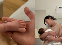 남보라, 생후 22일 맞은 아들 공개…
