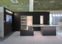 우노가구, 2025 코리아빌드위크서 일신석재와 함께 코스모라이트 키친 가구 선보여