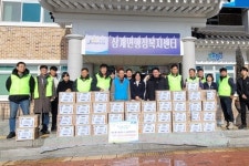 해오름드론항공·삼계면 청년회, 지역 경로당에 물품 기탁