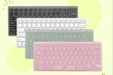 지클릭커 슬림하고 예쁜 움직이는 마카롱 저소음 블루투스 키보드 출시