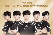 정규 시즌 단 1패만 기록한 젠지, 2025 ALL LCK 퍼스트 팀 등극