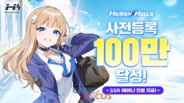 클로버게임즈, 신작 ‘헤븐헬즈’ 사전등록 100만 명 돌파
