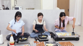 남보라 자매, 김천 황금시장 방문