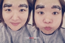 하재숙, 짱구 연상케 하는 ‘눈썹 염색’ 인증샷 공개…‘폭소’