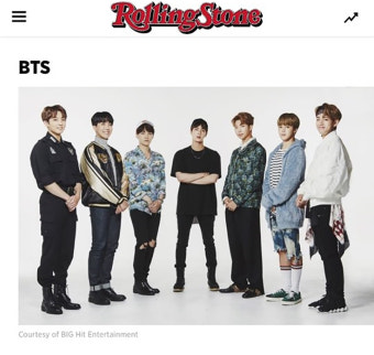 방탄소년단(BTS), 美 롤링스톤 선정 ‘꼭 알아야 할 10명의 아티스트’