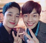 '곤지암' 위하준, '밥 잘 사주는 예쁜 누나' 정해인과 다정한 투샷 공개…