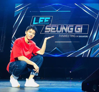이승기, 싱가폴 팬미팅 전 리허설 무대 공개…