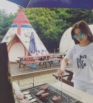 내 뒤에 테리우스 정시아, 여유로운 일상 공개…오늘은 내가 고기굽는 담당