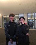 인하대학교 연극영화과 그리(GREE), 황의조와 함께한 투샷…"빛의조와 함께한 그리"