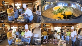 [★픽] 강식당 2 강호동, 스승 백종원 앞에서 선보인 냉국수 레시피 눈길…김치밥 뒤 이을까