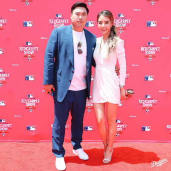 류현진배지현, 가족들과 함께 메이저리그(MLB) 올스타전 레드카펫 등장…''저스틴 벌랜더 상대로 어떤 모습 보일까''