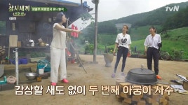 삼시세끼산촌편 첫 방송, 콩나물밥 X 된장찌개... 세 배우의 삼시세끼 하우스 첫 식사! (2)
