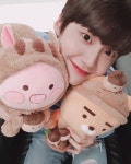 프로듀스X101 이진혁, 인형보다 더 다람쥐같은 비주얼 뽐내 아기태양과 함께