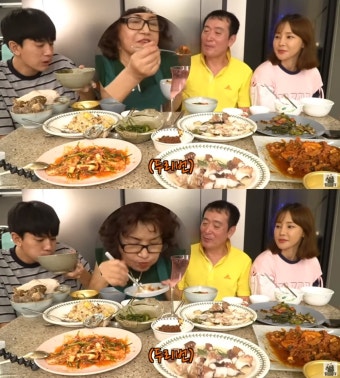미나, 남편 류필립-엄마 장무식-나기수와 해신탕 먹방…나이 차이 문제없는 '필미나' 가족