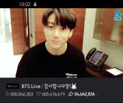 방탄소년단(BTS) 정국, 개인 브이라이브 또 다시 2억뷰 돌파…신기록 달성