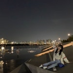 7일만 로맨스 박서연, 한강서 밤산책 즐기는 일상 이세상 미모 아냐