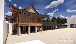 서울정수초 한옥교실 상량식…9월말 완공