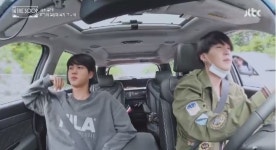 인더숲 BTS 여행떠난 방탄소년단, 차타고 가면서 노래 틀어...흥 많은 월드스타