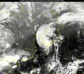 제10호 태풍 하이선 폭우에 경주 신당천·현곡면 나원3리 범람 우려…신속 대피해야