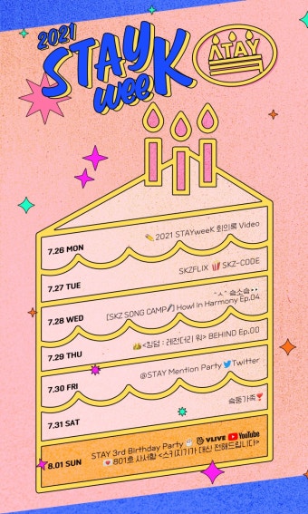'완전체 컴백' 스트레이키즈(StrayKids), '2021 스테이위크' 타임테이블 공개