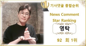 [댓글종합순위] 영탁 92회째 1위, 2위 이찬원에 53개 앞서…3위 방탄소년단 지민·4위 김희재·5위 방탄소년단 뷔
