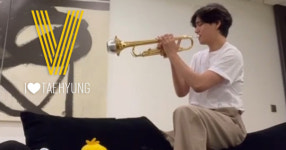 Autumn Leaves♥V 방탄소년단 뷔, 트럼펫 연주자 쳇뷔커로 변신...관객은 아미+인형