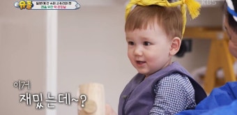 슈퍼맨이 돌아왔다 정우, 졸면서도 놀라운 소고기 먹방 실력 과연?