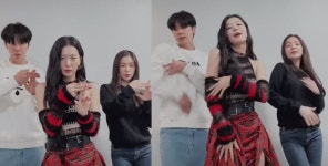 이미지 세탁?…슬기, 신곡 챌린지 유노윤호-아이린 등장에 시끌