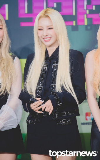 [HD포토] (여자)아이들 소연, '수줍은 눈웃음' (2022 KBS 가요대축제)