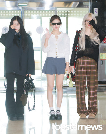 에스파(aespa) 지젤-닝닝-카리나, '윈터 없는 출국길' (김포공항 출국) [HD포토]