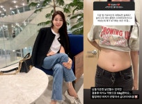 결혼하고 6kg 쪄…김태현♥ 미자, 다이어트 중 과감한 뱃살 공개