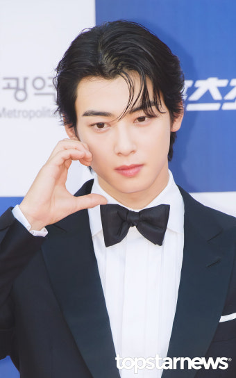 아스트로 차은우, '차은우 볼하트 금지법 필요'…'너무 치명적이라' (청룡시리즈어워즈 레드카펫) [HD포토]
