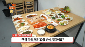 생방송오늘저녁 서울 신설동 30첩 반상 보쌈정식 맛집 위치는? 한 상 가득 가성비