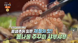 생방송오늘저녁 대전 봉명동 봄나물쭈꾸미샤브샤브 맛집 위치는? 제철의 맛