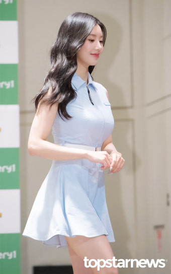 권은비, '미녀 골퍼들 긴장하게 만드는 미녀 골린이' (나 오늘 라베했어 제작발표회) [HD포토]