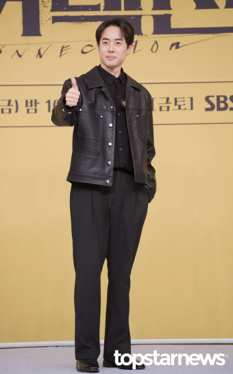 이강욱, '올블랙 엄지척' (커넥션 제작발표회) [HD포토]