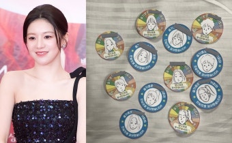 '미대생' 고윤정, 80명 넘는 '슬전생' 스태프 얼굴 직접 그렸다…그림 스티커 붙인 커피차 선물