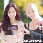 에스파 카리나-지젤, 경 애리 생일 축 (이은지의 가요광장 출근길) [HD포토]