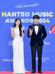 (여자)아이들 미연-진영, 선남선녀 비주얼 MC 커플 (한터뮤직어워즈 2024) [HD포토]