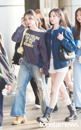 하츠투하츠 이안-지우, '두 손 꼭 잡은 소녀들' (김포공항 출국) [HD포토]