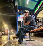 부산을 왔는데 비가오네…이지훈, 새벽 감성→고요한 빗속 고독