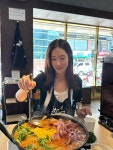 주말에 뭐 드셨나요…왕빛나, 부대찌개 앞 미소→따스한 일상 한 조각