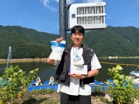 물놀이엔 역시 부러나…나태주, 청량한 여름→감사 미소로 빛났다