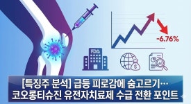 [특징주 분석] 급등 피로감에 숨고르기… 코오롱티슈진 유전자치료제 수급 전환 포인트