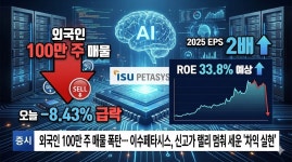 이수페타시스구내매점 | [분석] 외국인 100만 주 매물 폭탄… 이수페타시스, 신고가 랠리 멈춰 세운 '차익 실현'