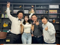 두리, 즐겁게 다녀왔어요…당구 대결 촬영 현장 근황