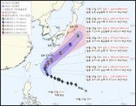 제26호 태풍 수리개, 일본 방향으로 전향…경로 일부 서쪽 조정