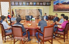 한성율 울주군의회 의장, 온산공단 노조협의회와 간담회