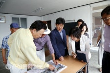 이동권 울산 북구청장, 송정경로당 신축 부지 현장점검